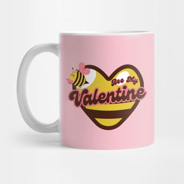 Bee My Valentine Heart by Illustradise